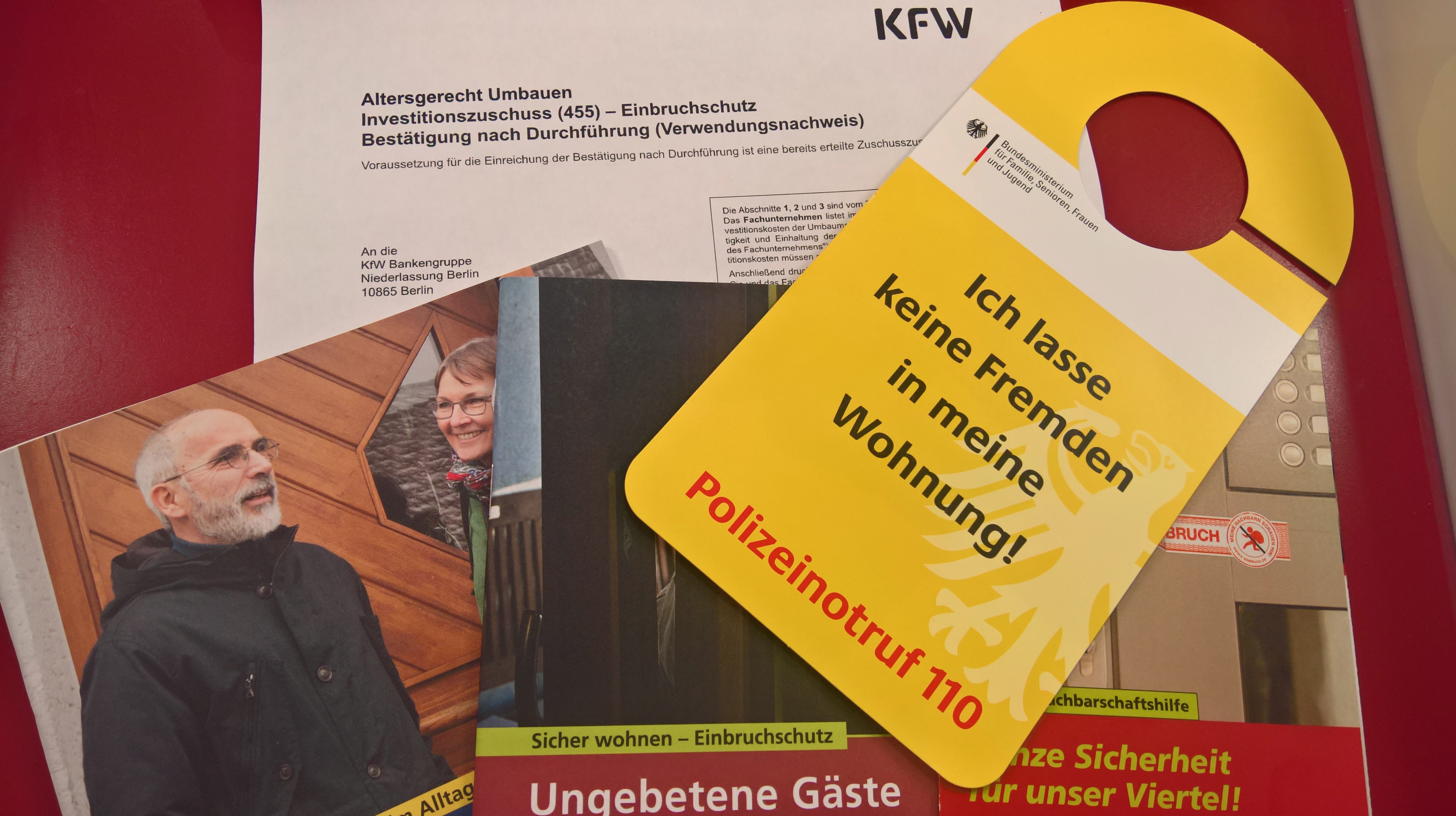 Info-Material Einbruchschutz