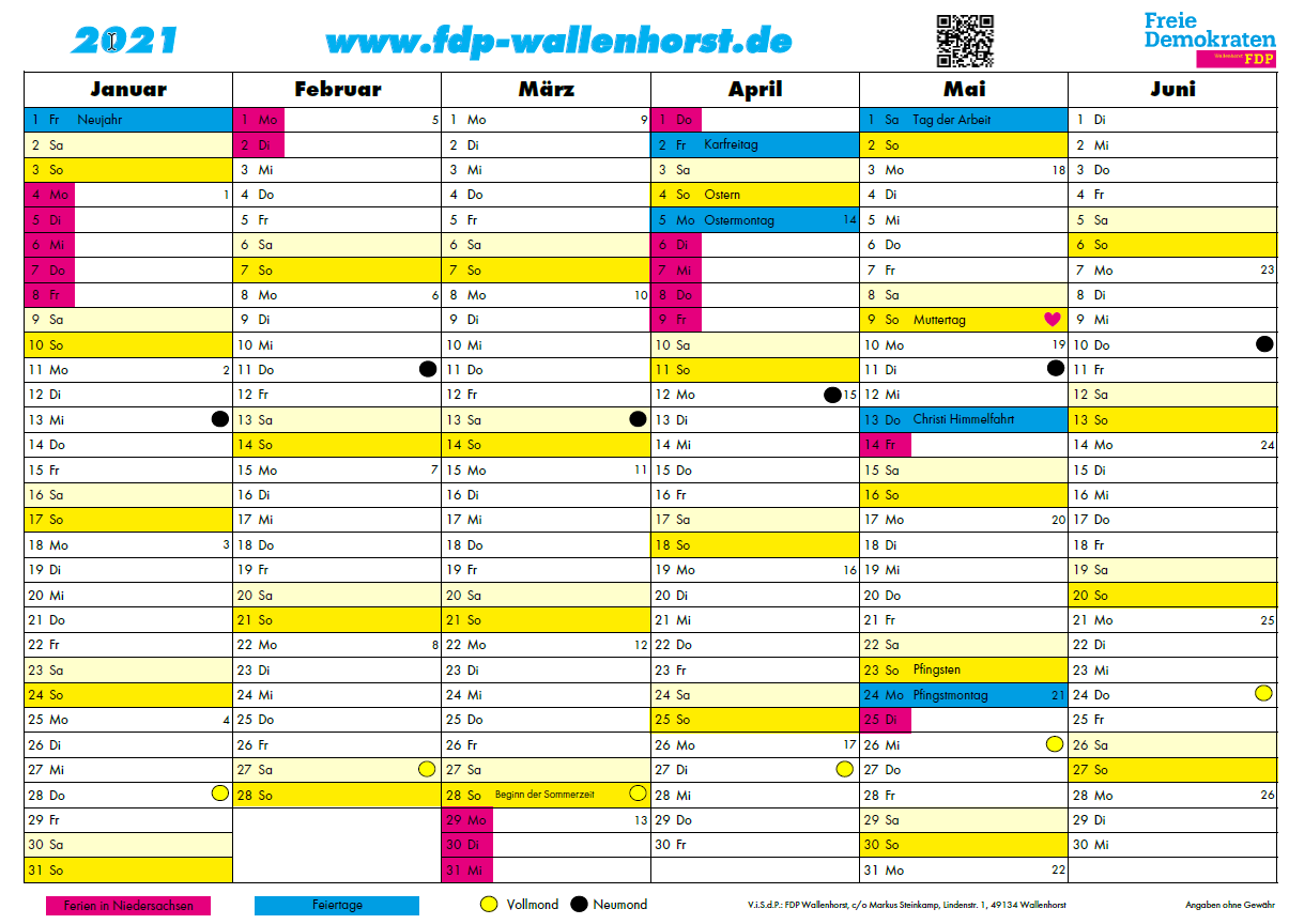 Kalender 2021