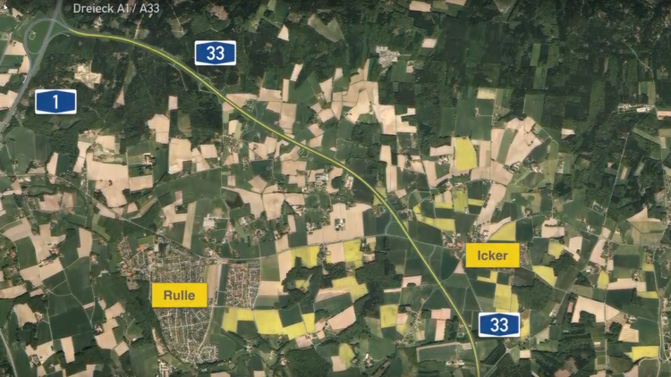 Trasse A33-Nord