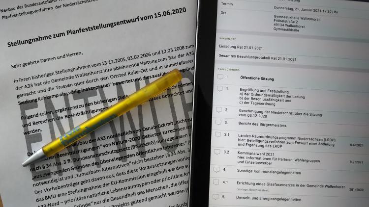 Stellungnahme im Entwurf