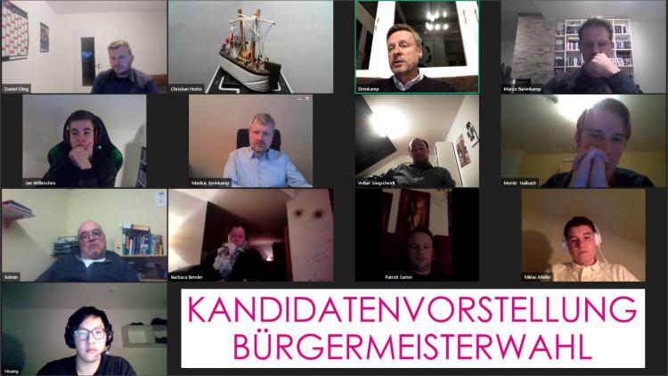 Kandidatenvorstellung online