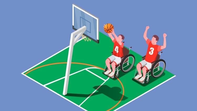 Symbolbild Rollstuhlbasketball